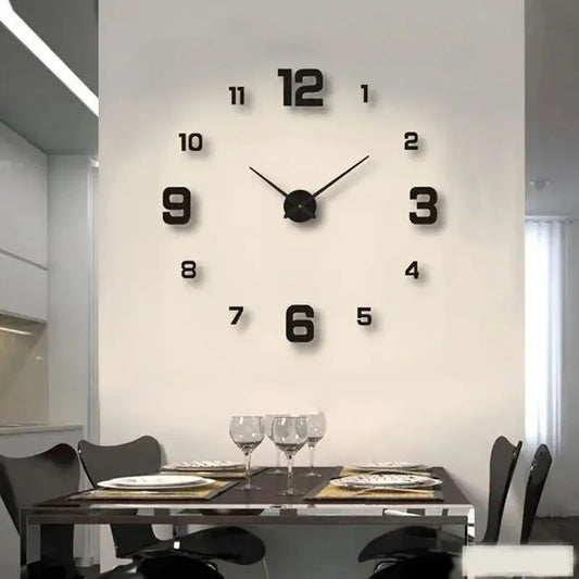 Modern Frameless DIY Wall Clock