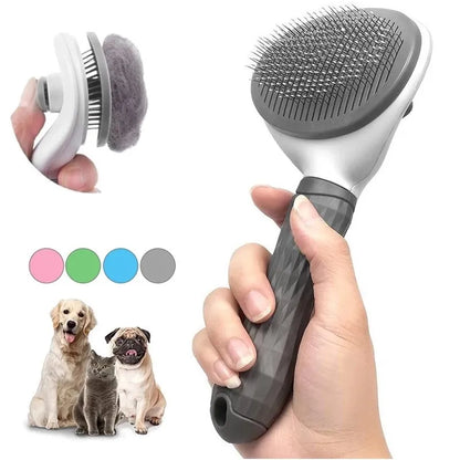 Peigne Brosse autonettoyante pour animaux de compagnie