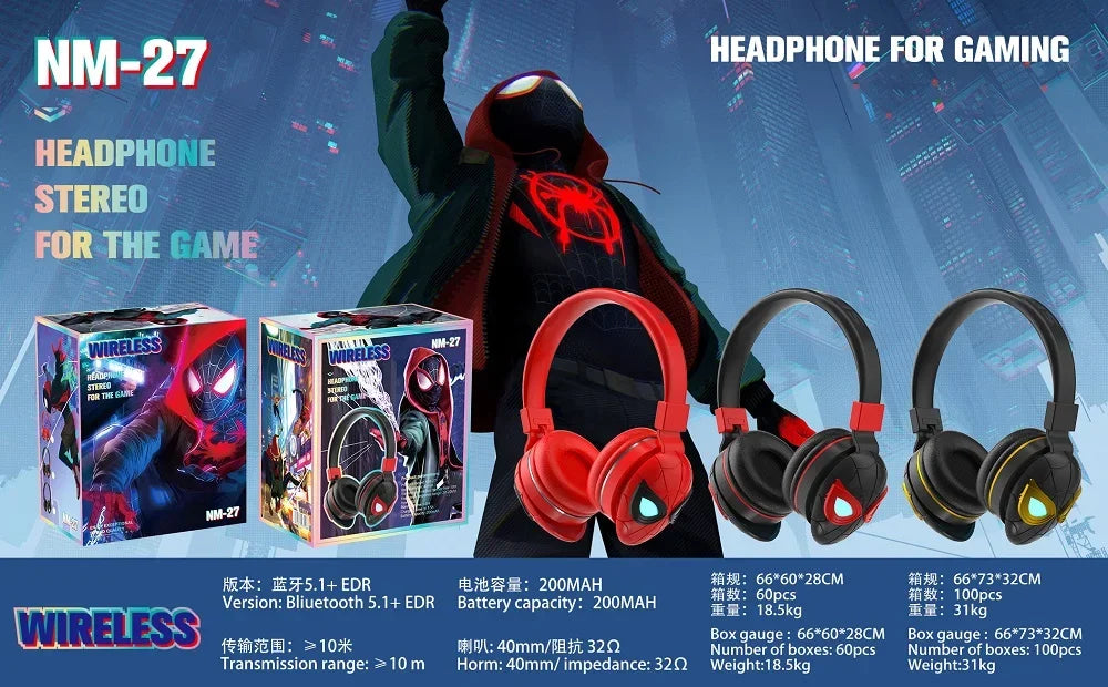 Kid's LED Bluetooth Wireless Headphones