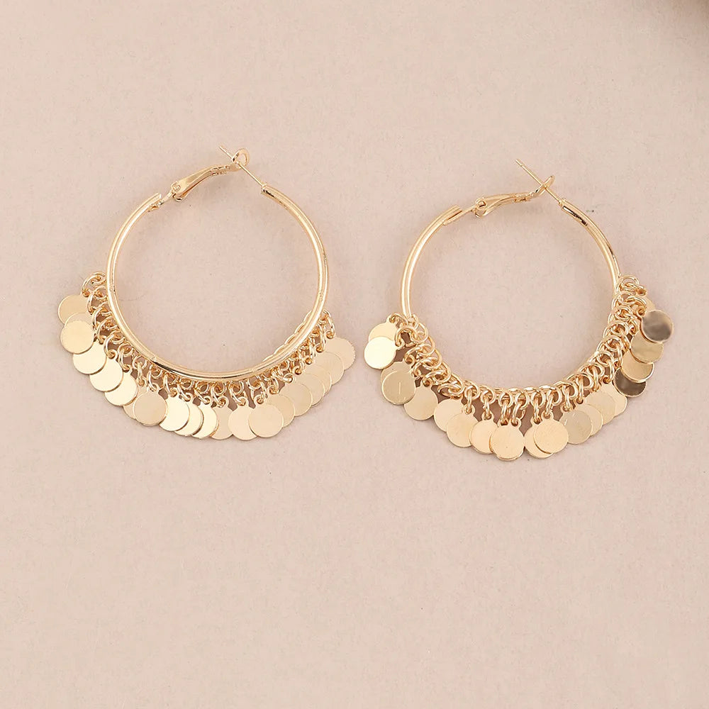 Geometric Round Women's Earrings