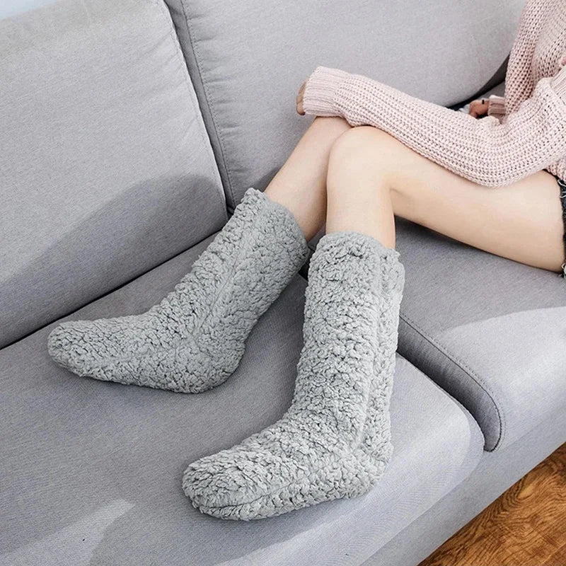 Verdickte Thermo-Bodensocken aus Kaschmir für Damen