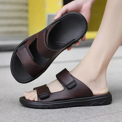 Lightweight Weave Men's Leather Sandals