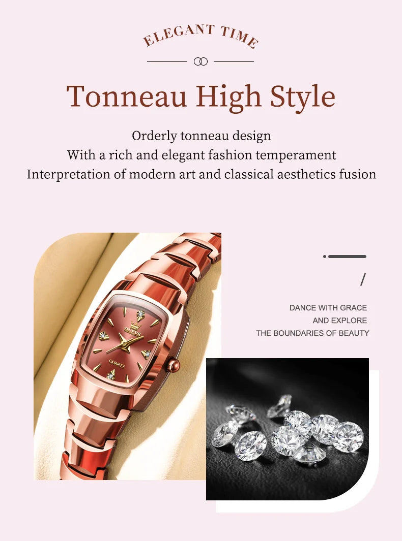 Waterproof Steel Strap Couple Watch Set