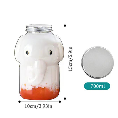 Christmas Snowman Plastic Juice Bottles