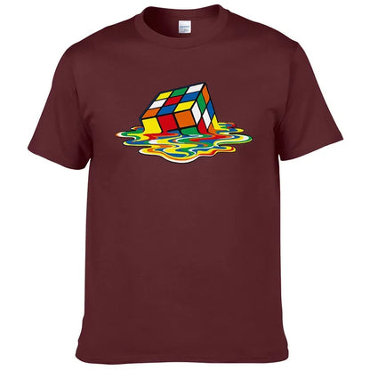 T-shirt en coton imprimé Rubik's Cube