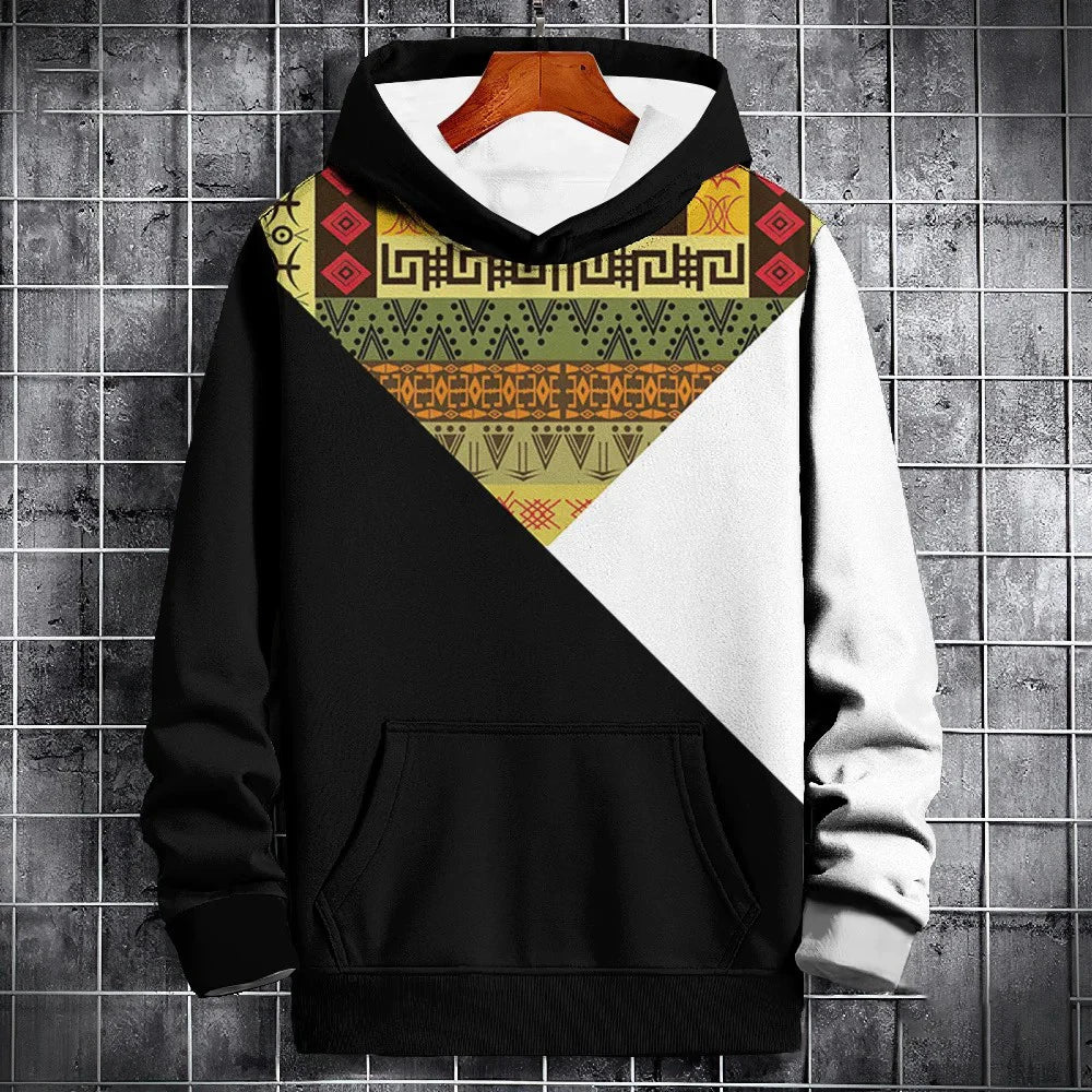 Men's 3D Patchwork Sweatshirt/Hoodie