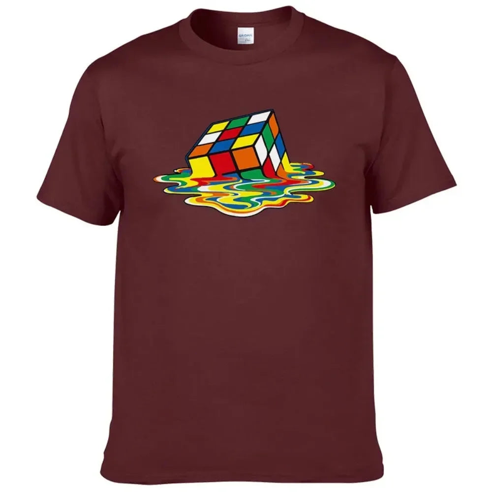 T-shirt en coton imprimé Rubik's Cube