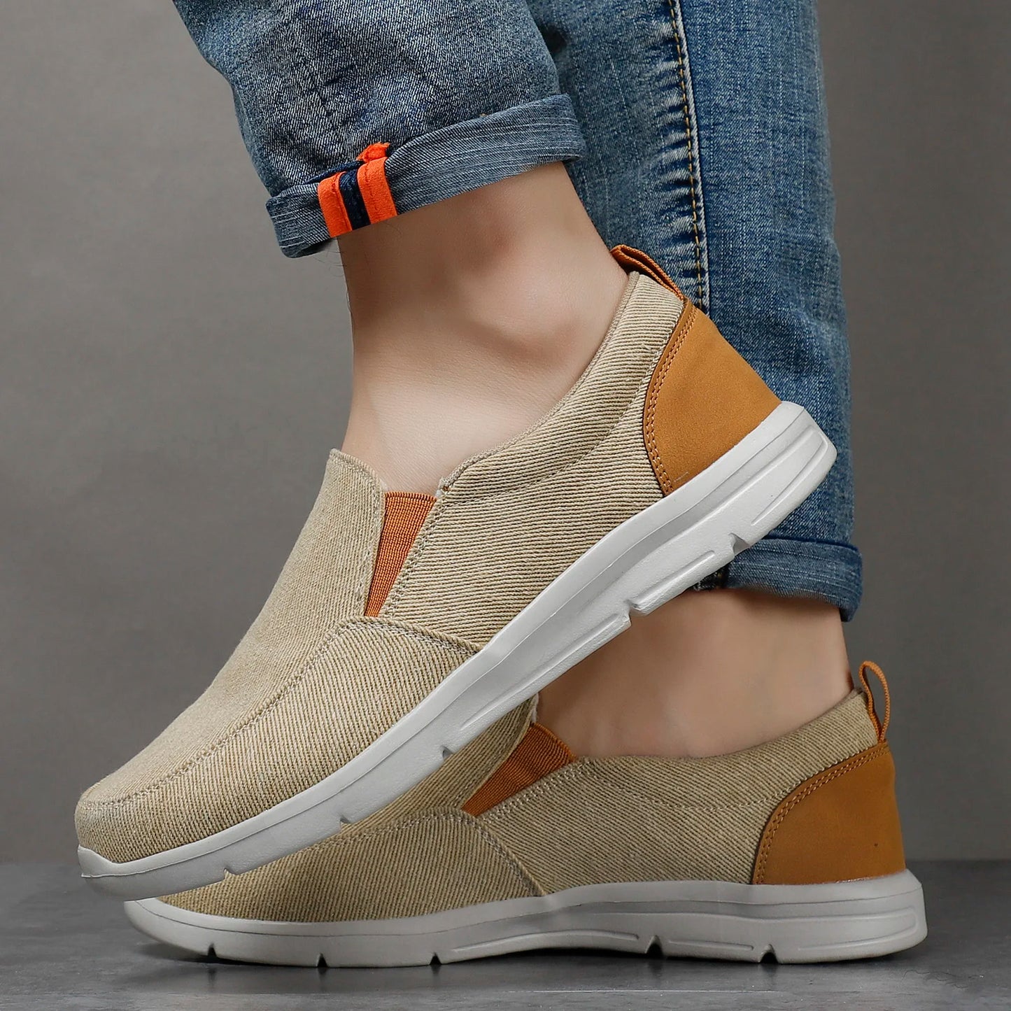 Men's Casual Slip-On Canvas Sneakers