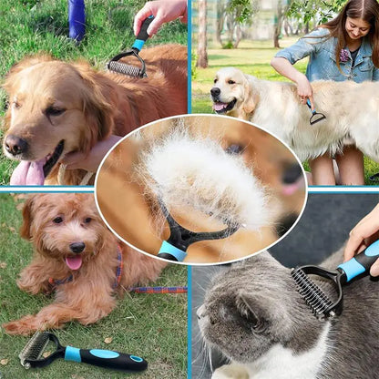 Épilateur de poils de chien, brosse pour chien, peigne en acier inoxydable pour chat, toilettage