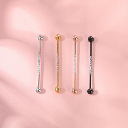 Anneaux de barre en acier inoxydable pour femmes - Boucles d'oreilles pendantes pour le nez 