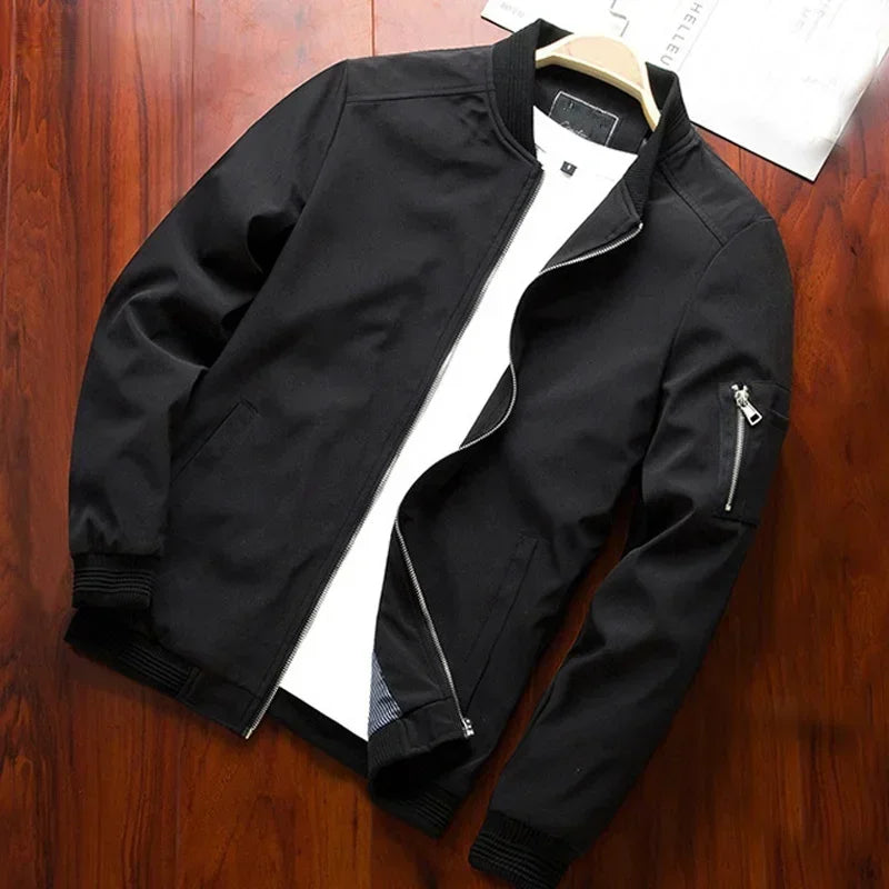 Men's Slim Fit Lightweight Bomber Jacket