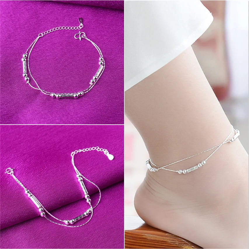 anklets silver