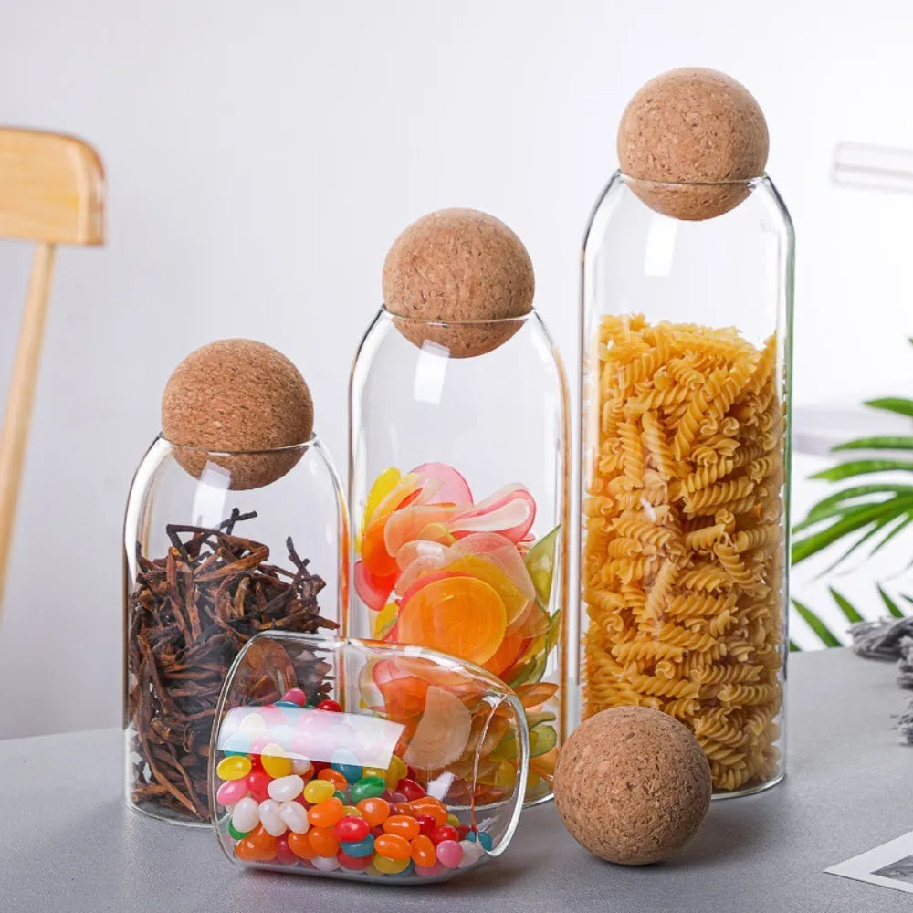 glass storage food
