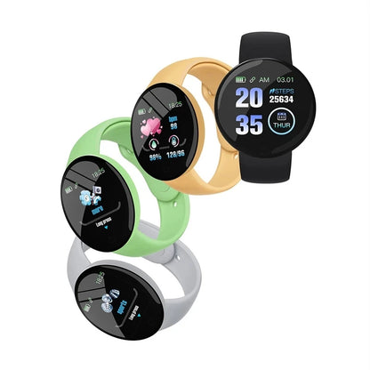 Montre intelligente unisexe D18Pro avec bracelet de fitness Bluetooth