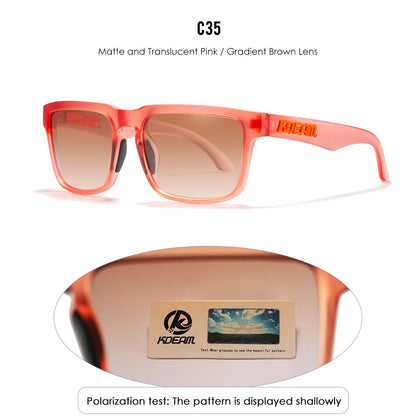 Lunettes de soleil de sport polarisées UV400 True Color pour la conduite, la pêche et la course à pied