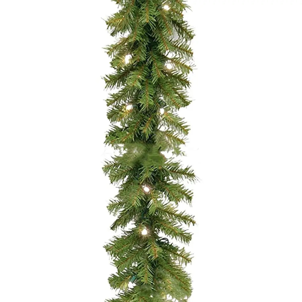 green christmas garland
