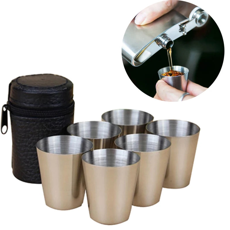 Ensemble de tasses polyvalentes en acier inoxydable