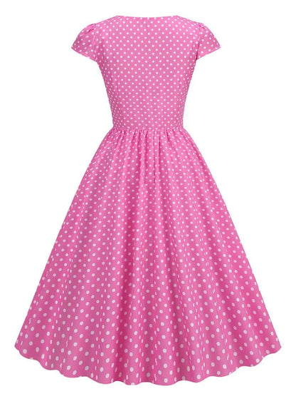 Summer Sleeveless Dot Print Dress