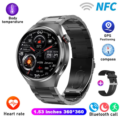 GT4 Sport Smart 1.5 IPS Display IP68 Bluetooth Call - Android Watch