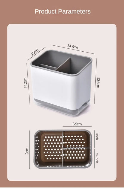 Kitchen Spoon Chopstick Storage Dish Drying Basket Rack