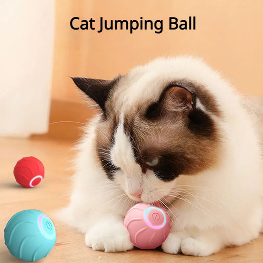 Intelligentes rollendes Ballspielzeug für Haustierkatzen – automatischer springender Ball für Kätzchen