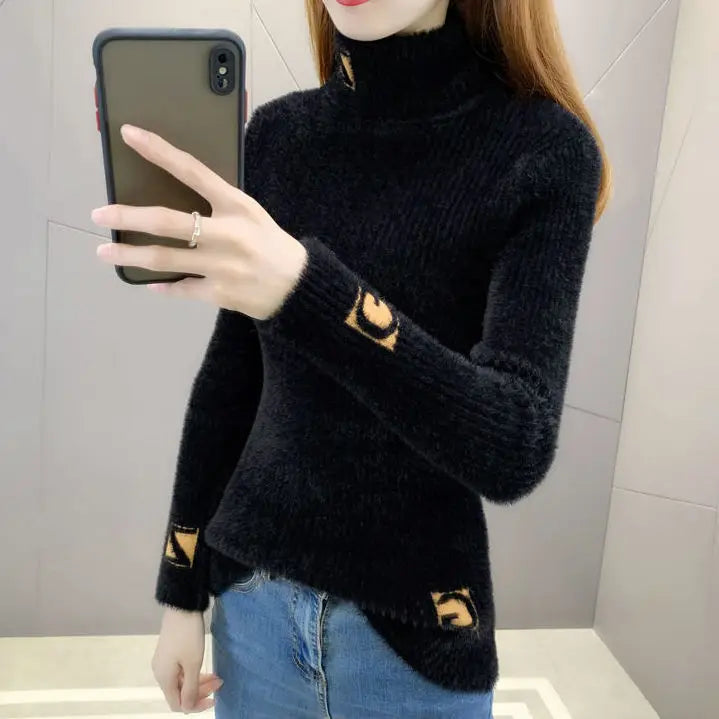 black sweater
