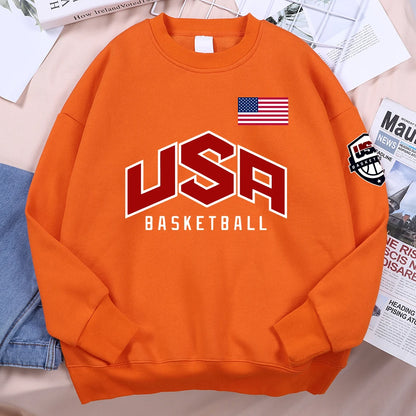 Men's Printed Basketball Sports Hoodies