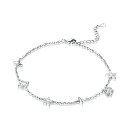 925 Sterling Silber Fußkettchen Armbänder für Frauen