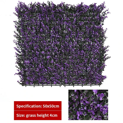 Haie topiaire artificielle en buis protégée contre les UV