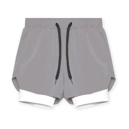 Summer Quick-Dry Double-Layer Gym Shorts For Men