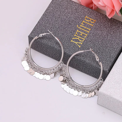 Geometric Round Women's Earrings