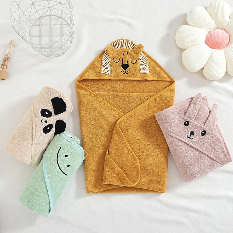 Cartoon Hooded Baby Bath Towel