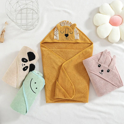 Cartoon Hooded Baby Bath Towel