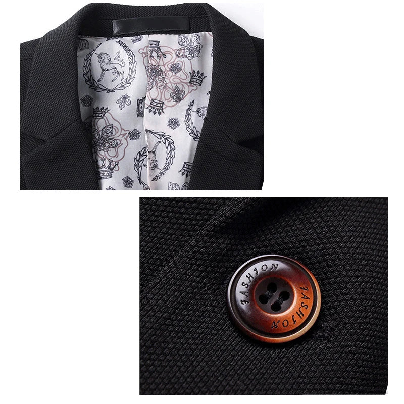Blazer de costume léger et ajusté pour homme
