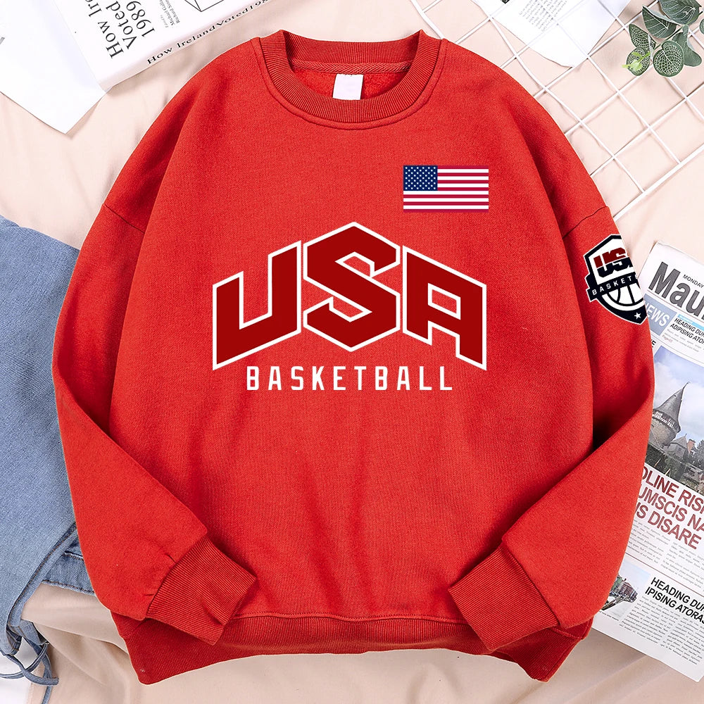 Men's Printed Basketball Sports Hoodies