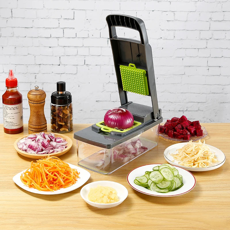 14/16-in-1 Multifunctional Vegetable Chopper & Slicer