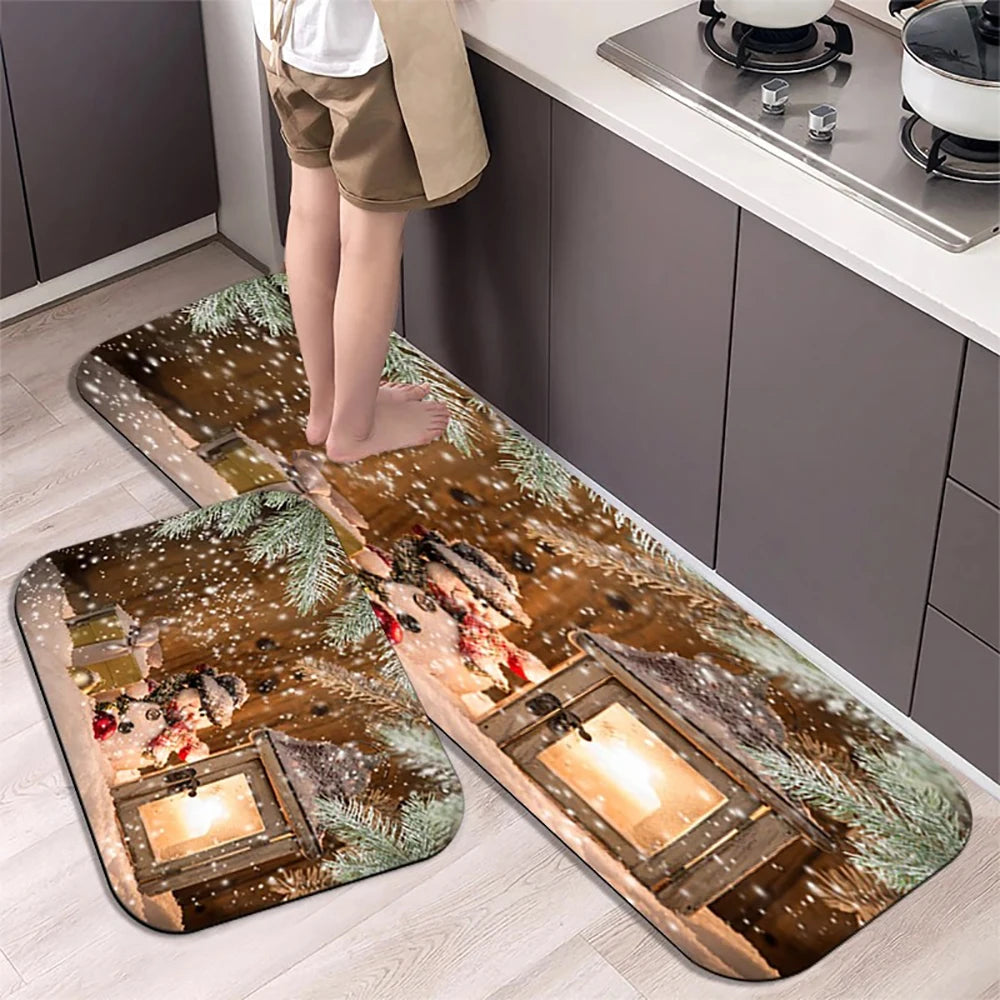 christmas kitchen floor mat
