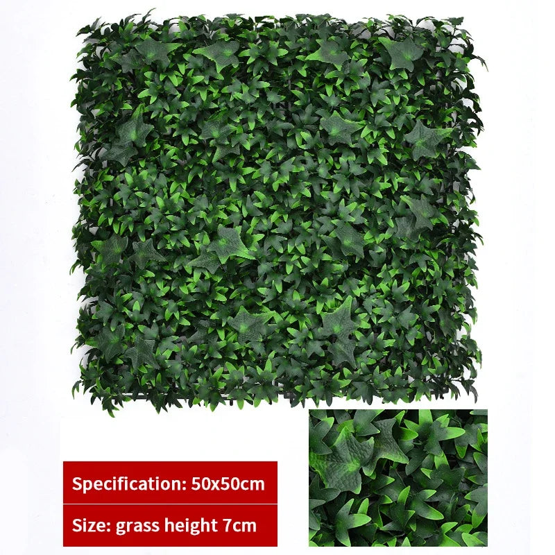 Haie topiaire artificielle en buis protégée contre les UV