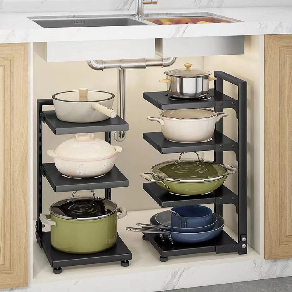 Stainless Steel Multi-Layer Kitchen Storage Rack