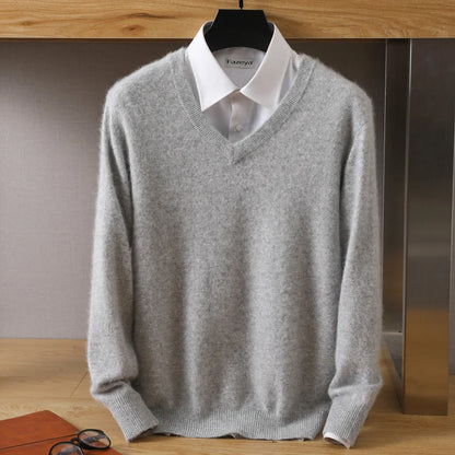 High-Quality Mink Wool Men's Sweater