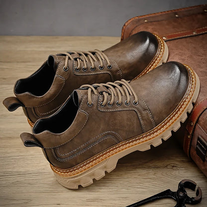 Men's Genuine Leather Italian Work Boots
