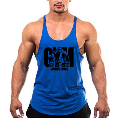 Atmungsaktive Baumwoll-Fitness-Tanktops für Herren