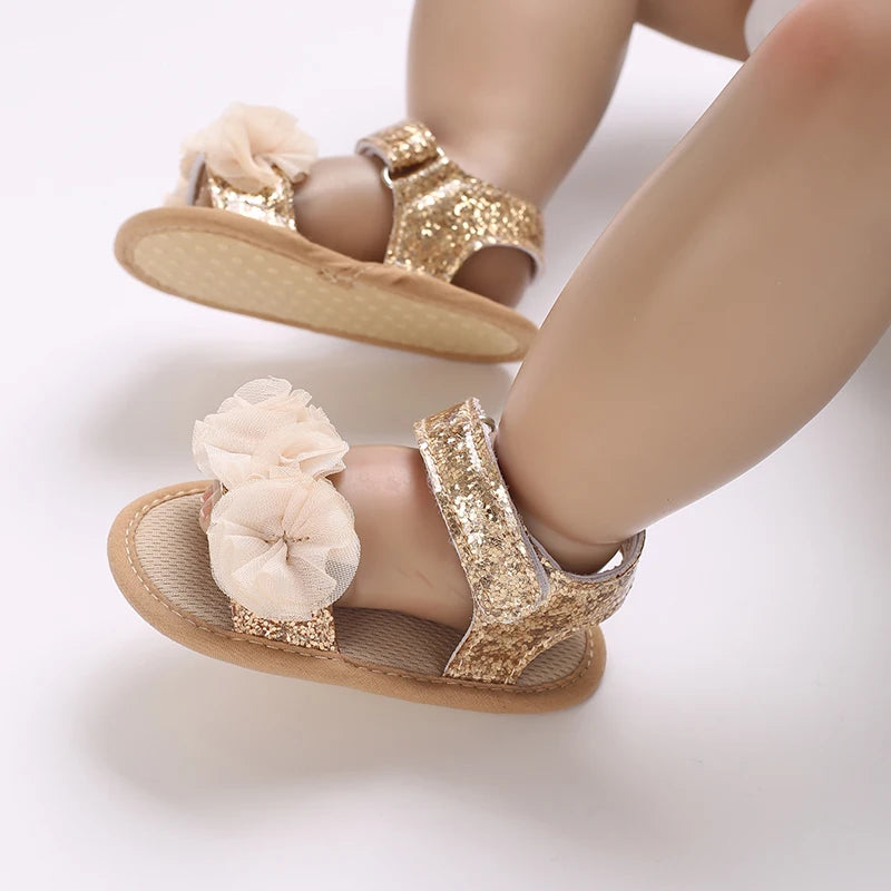 Baby Girls Soft Sole Flowers Sandals