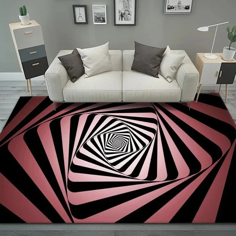3D Vortex Illusion  Entrance Door Floor Carpet