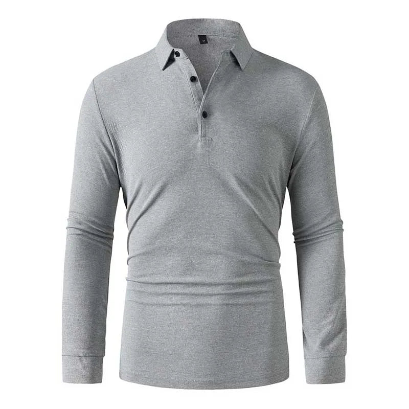 Men Sportwear Long-sleeve Polo Shirt