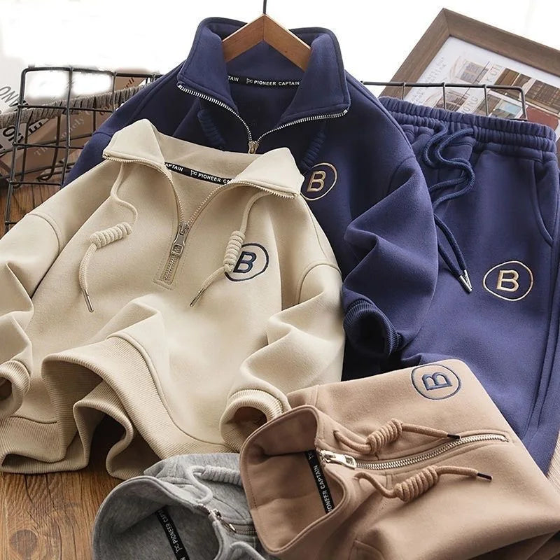 Kids Fashionable Sweater Suit Set