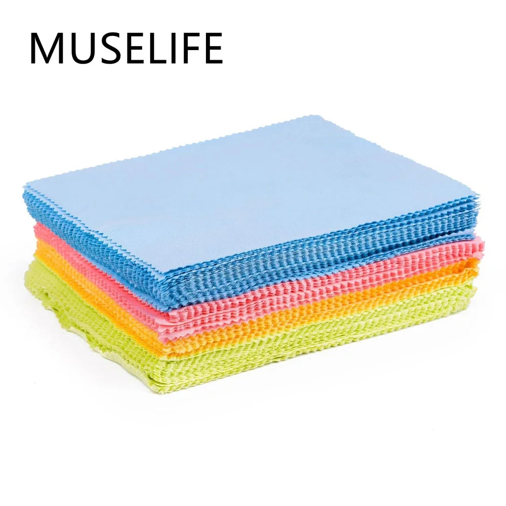 Pack of 10 Microfiber Glasses Cleaning Cloths