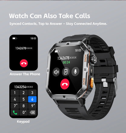 Nouvelle montre intelligente Bluetooth HD pour hommes