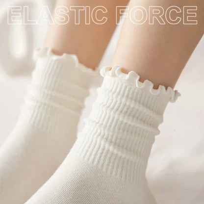 Women's Ruffle Cotton Ankle Socks