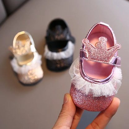 Non-slip Pink Newborn Baby Shoes